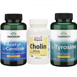 Rinkinys fokusui ir dėmėsiui NOOTROPIC - Cholinas, Acetil-L-Karnitinas ir Tirozinas