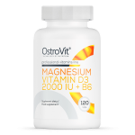 OstroVit Magnesium + Vitamin D3 2000 IU + B6 120 tablets
