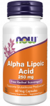NOW Alpha Lipoic Acid 250mg 60 Veg. Capsules