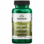 Swanson Ginger & Turmeric 60 caps Imbieras su ciberžole