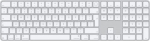 Apple Magic Keyboard with Touch ID and Numeric Keypad for Mac models with Apple silicon - International English - White Keys