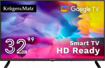 Kruger&Matz Telewizor Kruger&amp,Matz 32&quot, HD Google TV 5.0, DVB-T2/S2/T/C H.265 HEVC