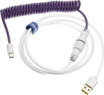 Ducky Kabel USB Ducky USB-A - USB-C 1.8 m Biało-fioletowy (DKCC-CTCNC1)