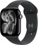 Apple Smartwatch Apple Watch 11 GPS + Cellular 46mm Jet Black Alu Sport Band S/M Czarny  (MFC24ZR/A)