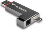 Verbatim Dual QuickStick pamięć USB 1 TB USB Type-A / USB Type-C 3.2 Gen 1 (3.1 Gen 1) Szary