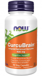 NOW Foods CurcuBrain, 400 mg &ndash; 50 kapsulių