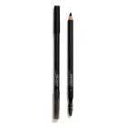Gosh, Gosh, Eyebrow Cream Pencil & Brush 2-In-1, 02, Black, 1.2 g