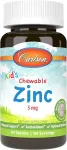 Carlson Labs Kid's kramtomosios cinko tabletės su natūraliais mi&scaron;riais uogų mi&scaron;iniais &ndash; 84 tabletės