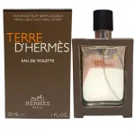 Hermes, Terre d'Hermes, Eau De Toilette, For Men, Refillable, 30 ml