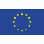 Europos sąjungos vėliava su karabinais 1x1,7m