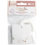 Pakabukų rinkinys dovanoms 10vnt. 6x6cm BOTANIC HAPPY COLOR