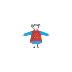 Prijuostė mokyklai CARIOCA, 5-8 m.