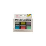 Antspaudų dažų pagalvėlių rinkinys PASTEL, FOLIA, 6 spalvų