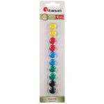 Magnetai lentai 15mm/10vnt. MIX TITANUM