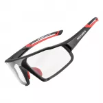 Rockbros SP216BK fotochrominis UV400 dviračio akiniai - juodi ir raudoni