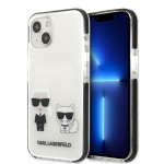 Karl Lagerfeld Karl & Choupette dėklas iPhone 13 mini &ndash; baltas