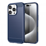 Carbon Case silikoninis dėklas iPhone 16 Pro &ndash; mėlynas