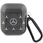 Mercedes‑Benz AirPods 1/2 dėklas &ndash; juodas, Large Star