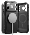 Ringke Rugged Gear Magnetic MagSafe dėklas iPhone 18 Pro / 17 Pro - Juodas