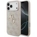 Guess 4G Big Logo dėklas skirtas iPhone 17 Pro Max / 18 Pro Max - rožinė spalva