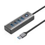 Orico PDD4U-U3 &scaron;alunas 4x USB-A 3.0 - Pilka