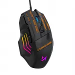 Wozinsky WMGK-1179W Laidinė optinė žaidimų pelė 7200 DPI su galine &scaron;viesa - juoda