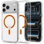 Spigen Ultra Hybrid MagSafe dėklas iPhone 18 Pro / 17 Pro - permatomas oranžinis
