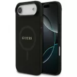 Guess Saffiano Classic Logo MagSafe dėklas iPhone Air - juodas