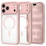 Dėklas Tech-Protect MagPeak MagSafe CC iPhone 17 Pro / 18 Pro, matinis rožinis