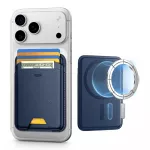 ESR Classic RFID Magnetic Wallet MagSafe telefonui - tamsiai mėlyna