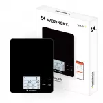 Wozinsky WIK-10 I&scaron;mani virtuvės svarstyklės su skaitmeninių ekranu, Bluetooth programa &ndash; Juodos