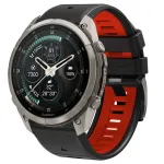 Dirželis Tech-Protect IconBand Pro Garmin Fenix 5X / 5X Plus / 6X / 6X Pro / 7X / 8 / 8 Pro / 9 / 9 Pro (47 mm), juodas/raudonas
