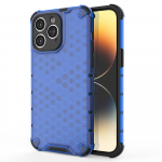 &Scaron;arvuotas Honeycomb dėklas iPhone 14 Pro &ndash; mėlynas