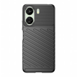 Thunder Case &scaron;arvuotas dėklas Xiaomi Redmi 13c &ndash; juodas