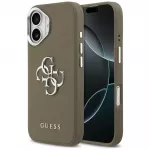 Guess Grained Big 4G Classic Logo iPhone 17 dėklas - Ruda