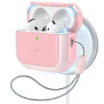 Dėklas ESR Orbit HaloLock MagSafe, skirtas AirPods 4 - rožinis