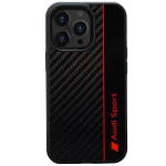 Audi Carbon Fiber Stripe dėklas iPhone 13 Pro Max &ndash; juodas