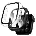 Dėklas Tech-Protect Defense Apple Watch 12 (42 mm), 2 vnt., juodas ir skaidrus