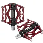 Rockbros JT201012LR 2010-12L Aliuminio platformos dviračio pedalai - raudoni