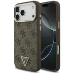 Guess 4G Triangle Logo MagSafe dėklas iPhone 17 Pro Max / 18 Pro Max - Rudas