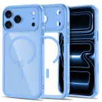 Tech-Protect MagPeak MagSafe CC dėklas iPhone 18 Pro / 17 Pro - Skaidri Mėlyna