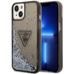 Guess dėklas iPhone 14 Plus &ndash; juodas, Liquid Glitter
