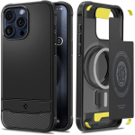 Spigen Rugged Armor MagSafe dėklas iPhone 15 Pro Max &ndash; juodas