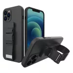 Silikoninis dėklas su virvele Samsung Galaxy S20+ &ndash; juodas
