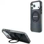 Mercedes AMG IML dvigubo sluoksnio miesto linijos dėklas su žiediniu stovu MagSafe skirtas iPhone 18 Pro Max / 17 Pro Max - juodas