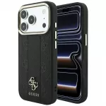 Guess Stripe Peony 4G Logo MagSafe dėklas iPhone 17 Pro / 18 Pro - Juoda