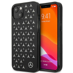 Mercedes-Benz Stars Pattern dėklas iPhone 13 mini &ndash; juodas