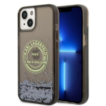 Karl Lagerfeld Liquid Glitter RSG dėklas iPhone 14 Plus &ndash; juodas