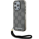 Karl Lagerfeld KL Pattern dėklas iPhone 15 Pro &ndash; juodas