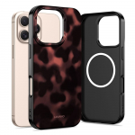 Tech-Protect Lamano MagSafe dėklas iPhone 16 Pro Max &ndash; juodas/raudonas